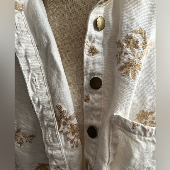 ZARA Embroidered Oversized Denim Jacket - Picture 10 of 10